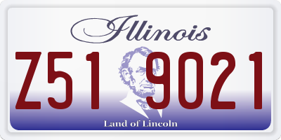 IL license plate Z519021