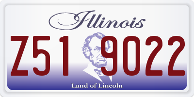 IL license plate Z519022