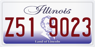 IL license plate Z519023