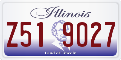 IL license plate Z519027