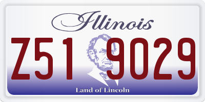 IL license plate Z519029