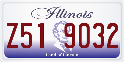 IL license plate Z519032