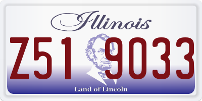 IL license plate Z519033
