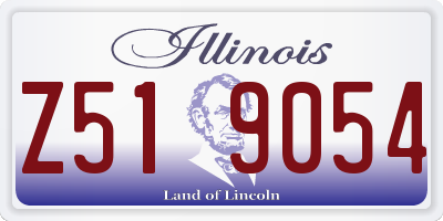 IL license plate Z519054