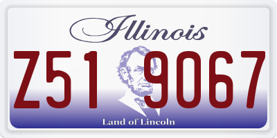 IL license plate Z519067