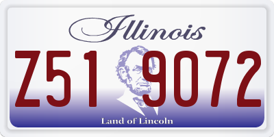 IL license plate Z519072