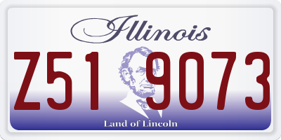 IL license plate Z519073