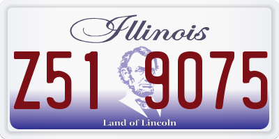 IL license plate Z519075