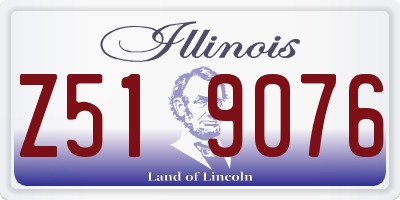 IL license plate Z519076