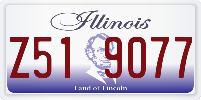 IL license plate Z519077