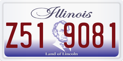 IL license plate Z519081