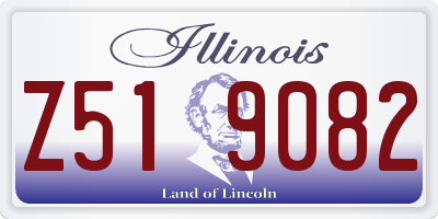 IL license plate Z519082