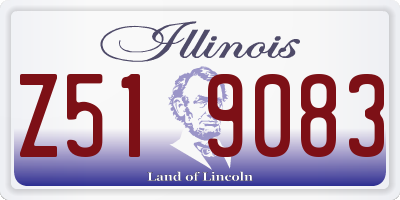 IL license plate Z519083