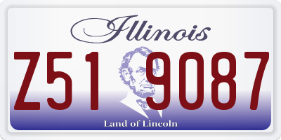 IL license plate Z519087
