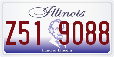 IL license plate Z519088
