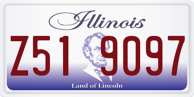IL license plate Z519097