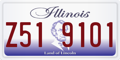 IL license plate Z519101