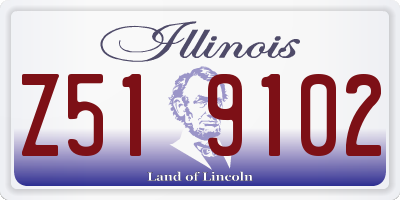 IL license plate Z519102
