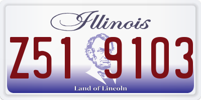 IL license plate Z519103