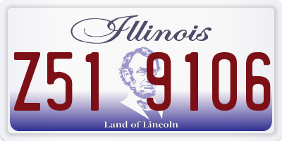 IL license plate Z519106