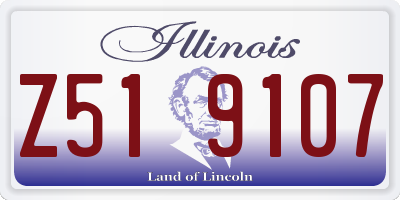 IL license plate Z519107
