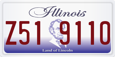 IL license plate Z519110