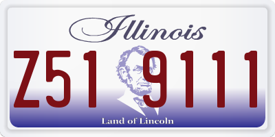 IL license plate Z519111