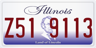 IL license plate Z519113