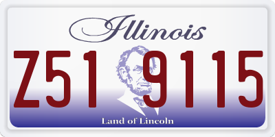 IL license plate Z519115