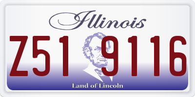 IL license plate Z519116