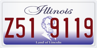 IL license plate Z519119