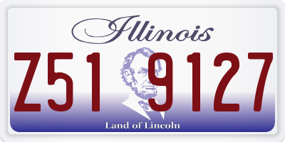IL license plate Z519127