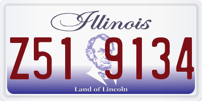 IL license plate Z519134