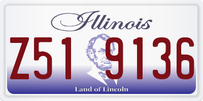 IL license plate Z519136