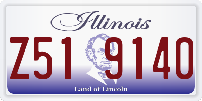 IL license plate Z519140