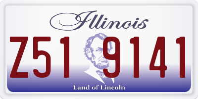 IL license plate Z519141