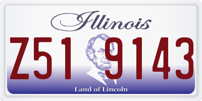 IL license plate Z519143