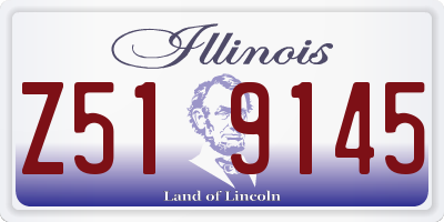 IL license plate Z519145