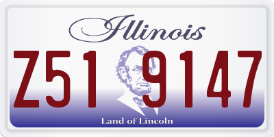 IL license plate Z519147