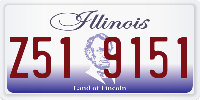 IL license plate Z519151