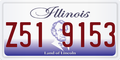 IL license plate Z519153