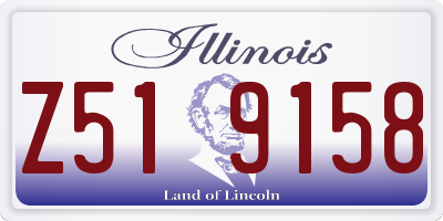 IL license plate Z519158