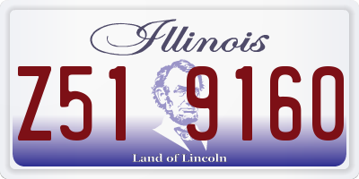 IL license plate Z519160