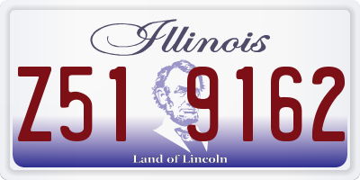 IL license plate Z519162