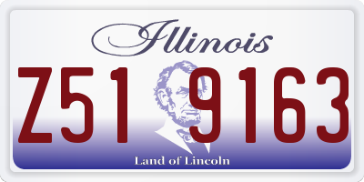 IL license plate Z519163