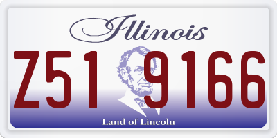 IL license plate Z519166