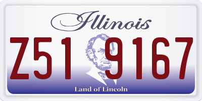 IL license plate Z519167