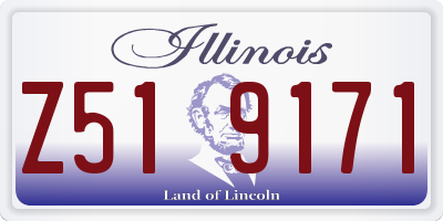 IL license plate Z519171