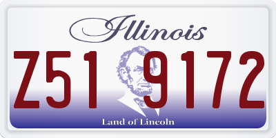 IL license plate Z519172