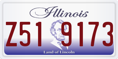 IL license plate Z519173